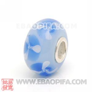 欧洲珠 925纯银管琉璃珠