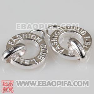 字母银坠子 批发925纯银欧美大牌吊坠