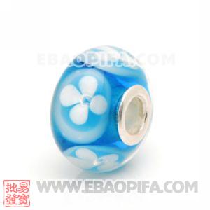 欧洲珠 925纯银管琉璃珠