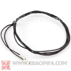 DIY黑色皮绳 925纯银欧洲珠尼龙绳绳链