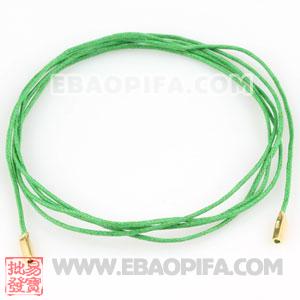 DIY绿色皮绳 批发 925纯银欧洲珠DIY尼龙绳链 可做 手链 项链 脚链 链长100cm