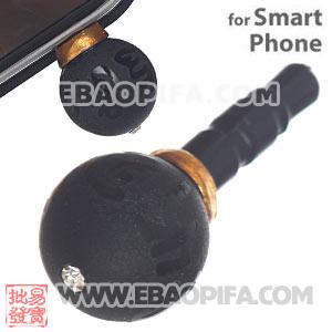 10mm Buddha Agate Mobile Earphone Jack Plug Fit iPhone 