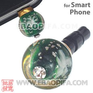 10mm Snowflake Mobile Earphone Jack Plug Fit iPhone 