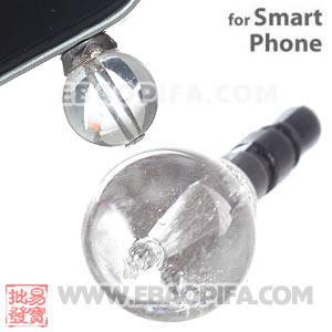 10mm Crystal Mobile Earphone Jack Plug Fit iPhone 
