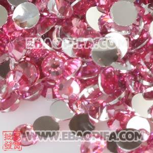 Wholesale Pink Resin Crystal Beads Earphone Jack Accessory For iphone 