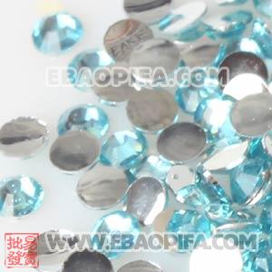 Wholesale Cyan Resin Crystal Beads Earphone Jack Accessory For iphone 