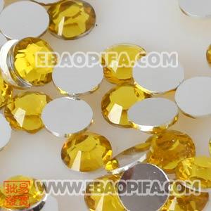 Wholesale Yellow Resin Crystal Beads Earphone Jack Accessory For iphone 
