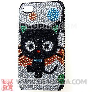 Crystal Cat Back Cover Cases For iPhone 4 iPhone 4S 