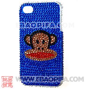 Cute Crystal Paul Frank Back Cover Cases For iPhone 4 iPhone 4S 