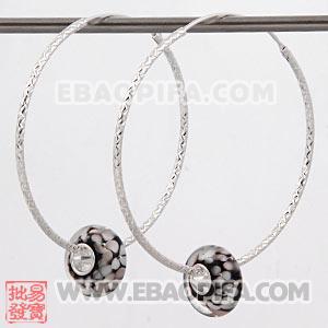 批发DIY欧洲珠 925纯银耳环 欧美大牌耳环