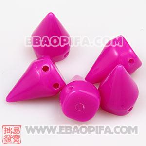 Single Row Rock Punk Spike Rivet Stud Acrylic Beads For Bracelet