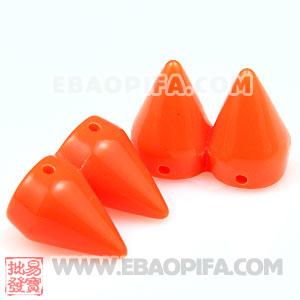 Double Row Rock Punk Spike Rivet Stud Acrylic Beads For Bracelet