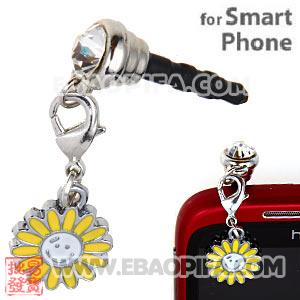 Wholesale Anti Dust Plug With Charms Earphone Jack Accessory 