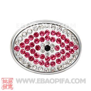 Wholesale Handmade CCB Pave Crystal Evil Eye Charms For Bracelet 