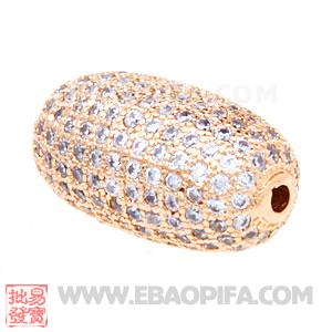 Wholesale Handmade Plated Charms Bead Pave Cubic Zirconia