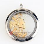 金黄色英文字母F  Lockets 合金charm 工厂直销批发